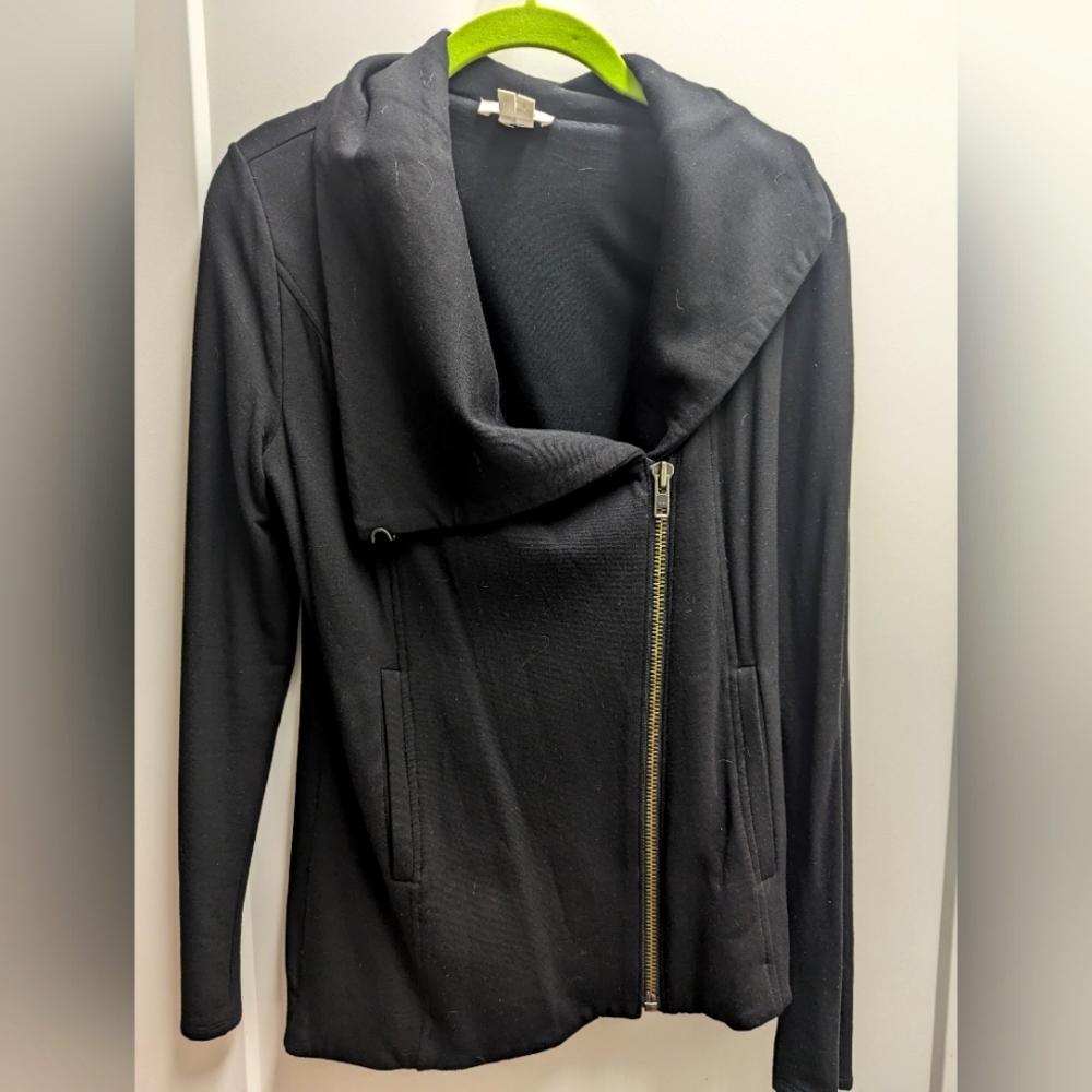 Black asymmetrical Helmut lang small jacket